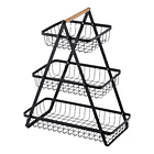 Canasto De Mesa 3 Niveles Frutero, Panero, Hortalizas Material Metalico 3