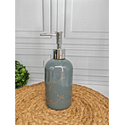 Dispensador De Jabón Cerámica 400 Ml. Jabonera Marmol 1