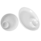 Plato De Cerámica Con Separador - Snacks O Salsas 1