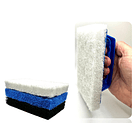 Cepillo Con Mango Para Esponja + 3 Almohadillas 5