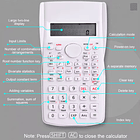 Calculadora Científica 82ms 240 Funciones 12 Dígitos Display Colores  3