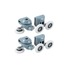 8pcs Carro Rueda Doble Para Showerdoor 4 Inferior 4 Superior 3