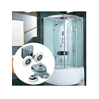 8pcs Carro Rueda Doble Para Showerdoor 4 Inferior 4 Superior 6