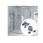 8pcs Carro Rueda Doble Para Showerdoor 4 Inferior 4 Superior 7