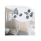 8pcs Carro Rueda Doble Para Showerdoor 4 Inferior 4 Superior 8