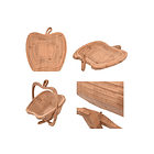 Frutera De Madera Plegable Cesta Frutas Forma Manzana 3