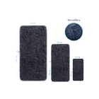 Pack 3 Toallas Baño De Cuerpo Pelo Y Cara Microfibra Negro 10