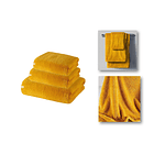 Pack 3 Toallas Baño De Cuerpo Pelo Y Cara Microfibra MOSTAZA 4