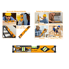 Nivel De Burbuja Profesional 30cm Con Triple Medición 5