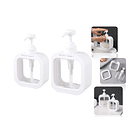 2 Piezas, Dispensador De Jabón De Plástico BLANCOI  4