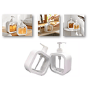 2 Piezas, Dispensador De Jabón De Plástico BLANCOI  5