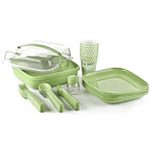 Set Picnic Pack Camping 6 Personas 32 Pzs Verde 4