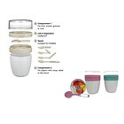 Lunch Pot Yogurt Recipiente De Comida Aislado De 2 Niveles 2