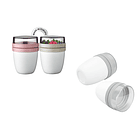 Lunch Pot Yogurt Recipiente De Comida Aislado De 2 Niveles 3