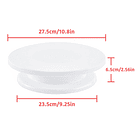 Plato Base Giratoria Torta Repostería Bizcochos Cocina 28cm 3