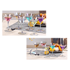 Juego De 6 Copas De Martini Vidrio Elegante 6