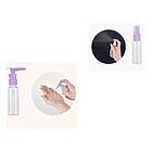 Kit De Viaje Portátil Botella De Vacío Dispensador Líquidos 4