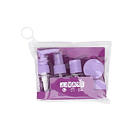 Kit De Viaje Portátil Botella De Vacío Dispensador Líquidos 1