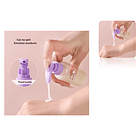 Kit De Viaje Portátil Botella De Vacío Dispensador Líquidos 5