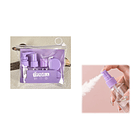 Kit De Viaje Portátil Botella De Vacío Dispensador Líquidos 6