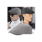 Boina Sombrero Elegante Con Estilo Gris Lisa 7