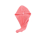 Toalla De Microfibra Para Mujer, Cabello Seco, Gorra Rosa 1