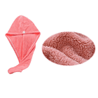 Toalla De Microfibra Para Mujer, Cabello Seco, Gorra Rosa 4