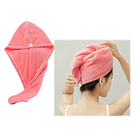 Toalla De Microfibra Para Mujer, Cabello Seco, Gorra Rosa 5