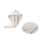 Toalla De Microfibra Para Mujer, Cabello Seco, Gorra Crema 3