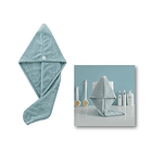 Toalla De Microfibra Para Mujer, Cabello Seco, Gorra Verde 4