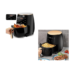 Freidora De Aire Sin Aceite 6 Litros Eléctrica Color Negro