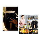 Freidora De Aire Sin Aceite 6 Litros Eléctrica Color Negro 4