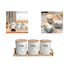 Pack3 Frasco Hermético Contenedor Cocina Azucar Te Cafe  7