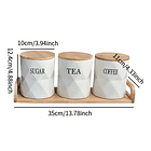 Pack3 Frasco Hermético Contenedor Cocina Azucar Te Cafe  9