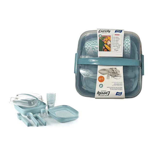 Set Picnic Pack Camping 6 Personas 32 Pzs  3
