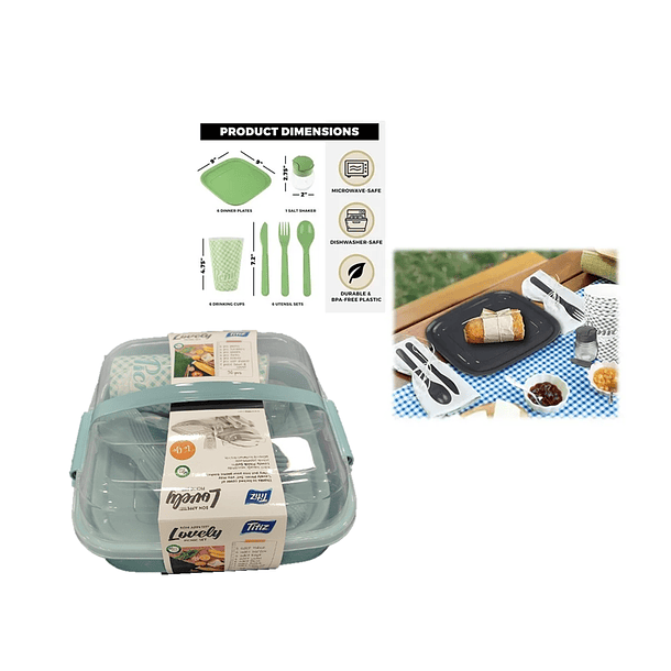 Set Picnic Pack Camping 6 Personas 32 Pzs  4