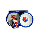  Universidad De Chile Set Desayuno 3 Piezas Plato Bowl Tazón 2
