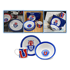  Universidad De Chile Set Desayuno 3 Piezas Plato Bowl Tazón 4