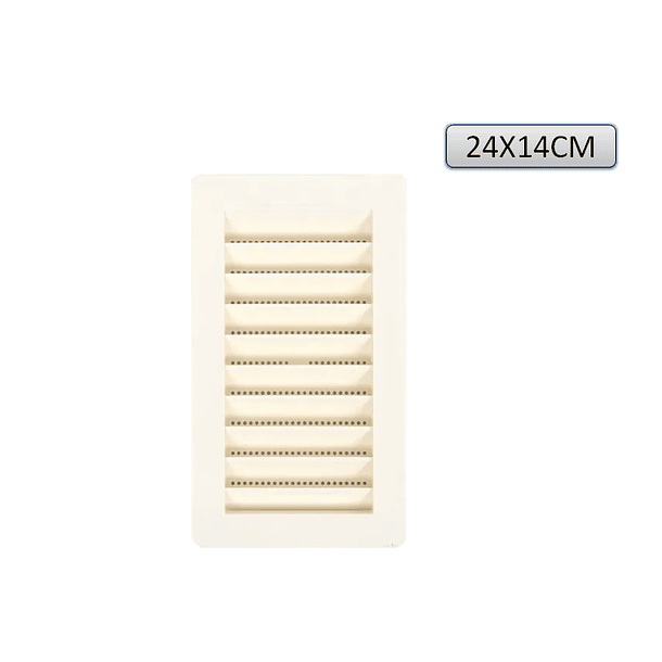 Rejilla Ventilación Generica 24x14 Cm Blanca 1