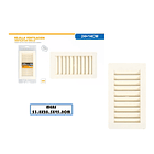 Rejilla Ventilación Generica 24x14 Cm Blanca 3