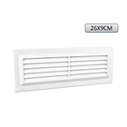 Rejilla Ventilación Generica 26x9 Cm Blanca 1