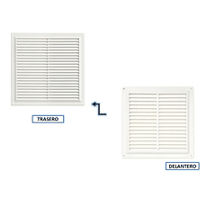 Rejilla De Ventilacion 20*20cm Blanco