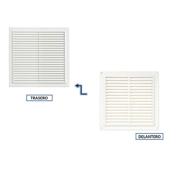 Rejilla De Ventilacion 20*20cm Blanco 2