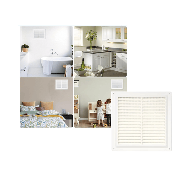 Rejilla De Ventilacion 20*20cm Blanco 4