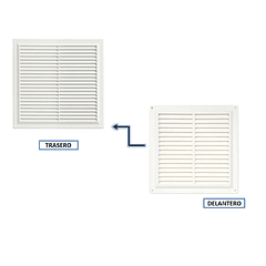 Rejilla De Ventilacion 17*17cm Blanco