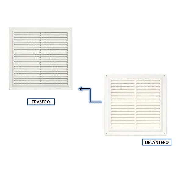 Rejilla De Ventilacion 17*17cm Blanco 2
