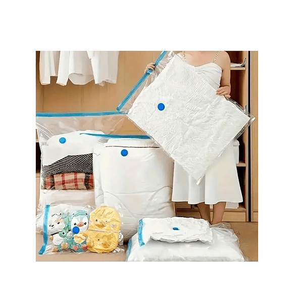 Bolsas Al Vacío Para Comprimir Ropa, Edredones 80 X 110 Cm 7