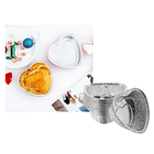 6 Molde, Bandeja De Aluminio Desechable Para Repostería Plateado 4