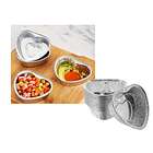 6 Molde, Bandeja De Aluminio Desechable Para Repostería Plateado 5