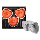 6 Molde, Bandeja De Aluminio Desechable Para Repostería Plateado 6